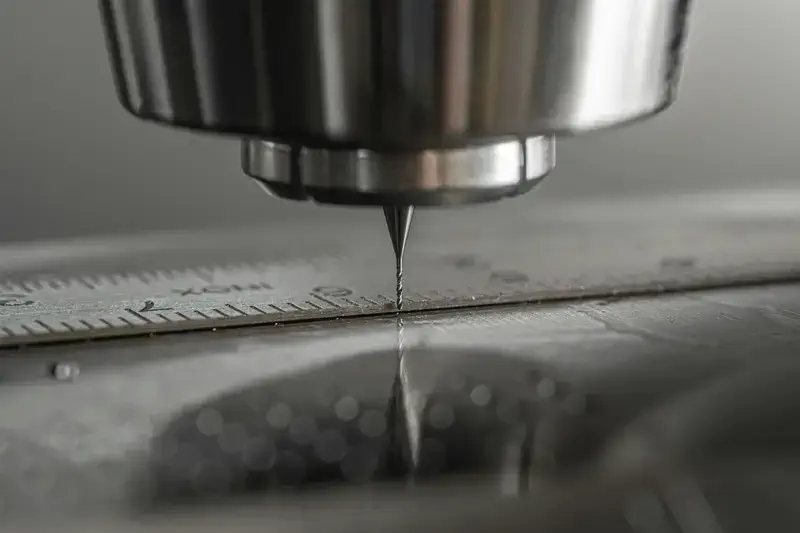 CNC press brake forming a sheet metal part at Tuff Industries